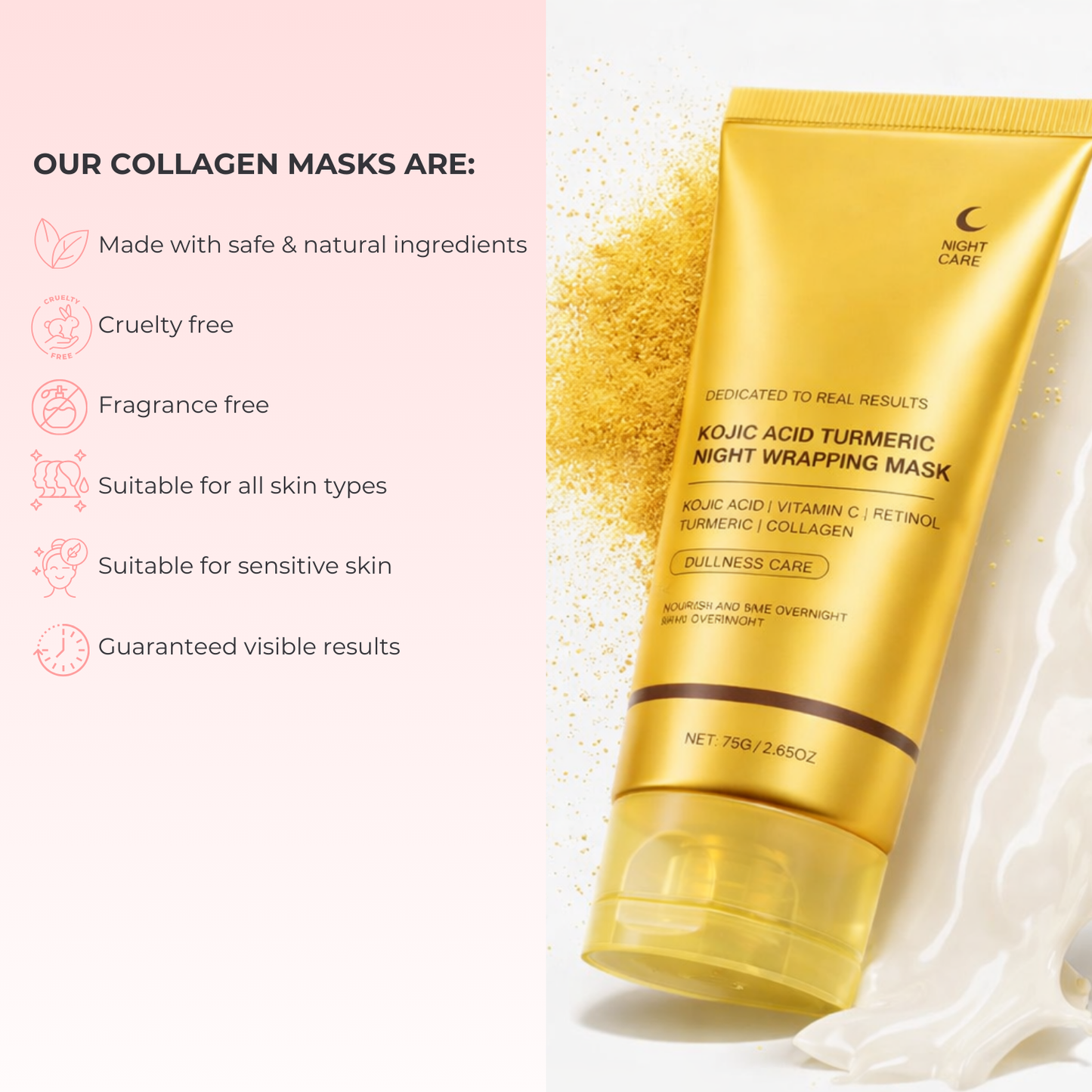 Lux Cove Kojic Acid Overnight Collagen Mask